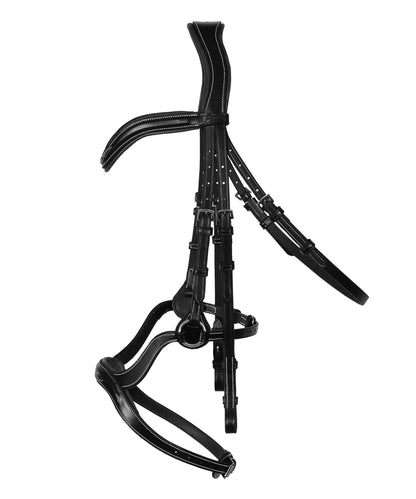 Bridles & Reins ExionPro Anatomical Drop Noseband Bridle with Reins