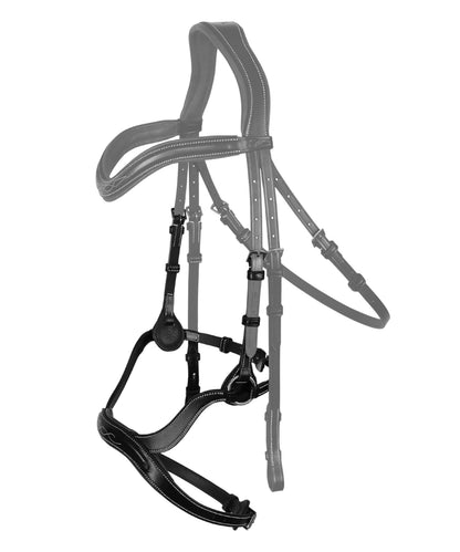 Bridles & Reins Replacement Noseband of ExionPro Anatomical Combined Flash Bridle with Reins