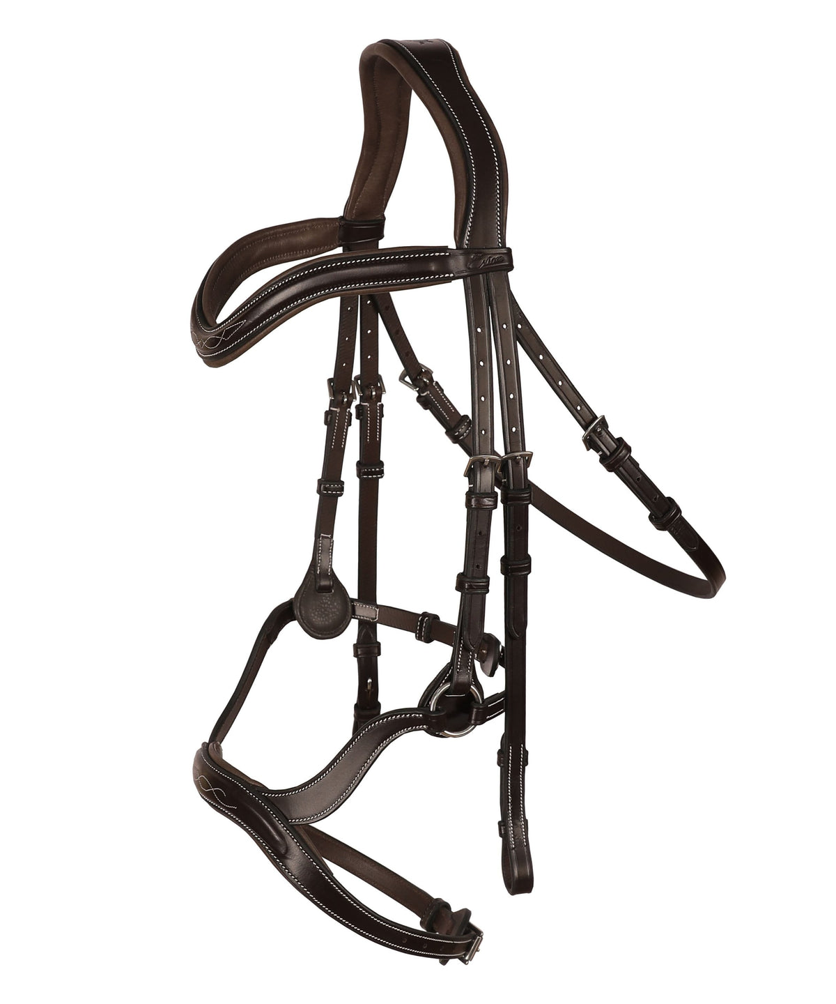 Bridles & Reins ExionPro Anatomical Drop Noseband Bridle with Reins