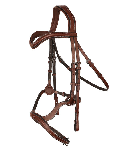 Bridles & Reins ExionPro Anatomical Drop Noseband Bridle with Reins