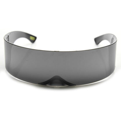 zeroUV Futuristic Retro Mirror Wrap Around Shield Sunglasses 8762