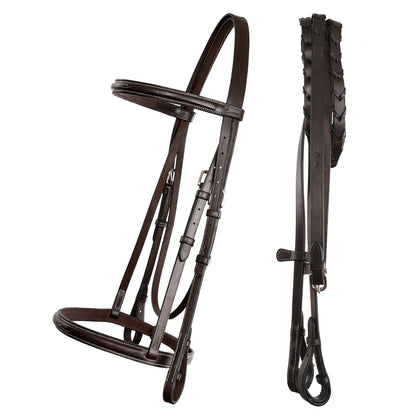 Bridles & Reins ExionPro Traditional Hunter Bridle With Laced Reins