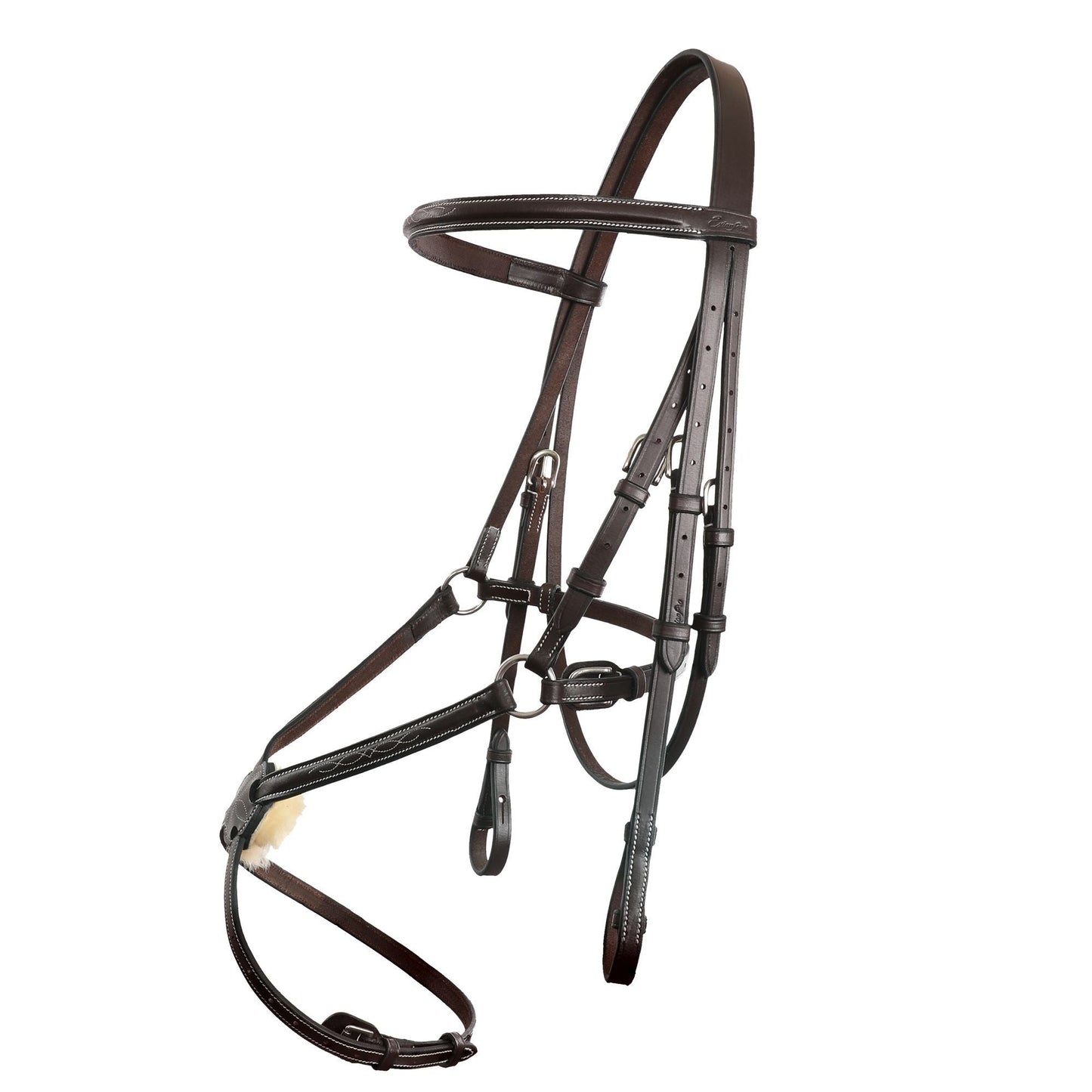 Bridles & Reins ExionPro Traditional Figure 8 Bridle With Laced Reins