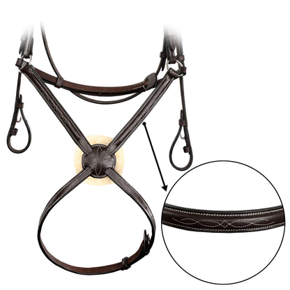 Bridles & Reins ExionPro Traditional Figure 8 Bridle With Laced Reins