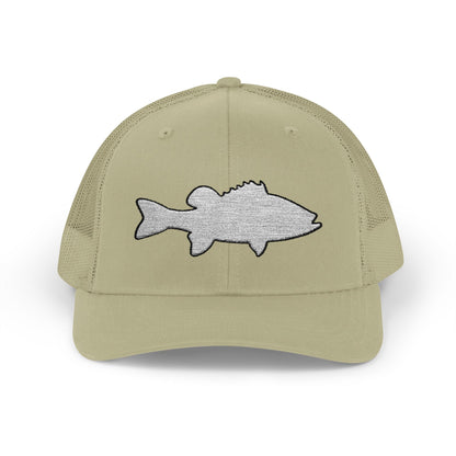 Texas Rigged Tees Bass Silhouette — Embroidered Baseball Cap
