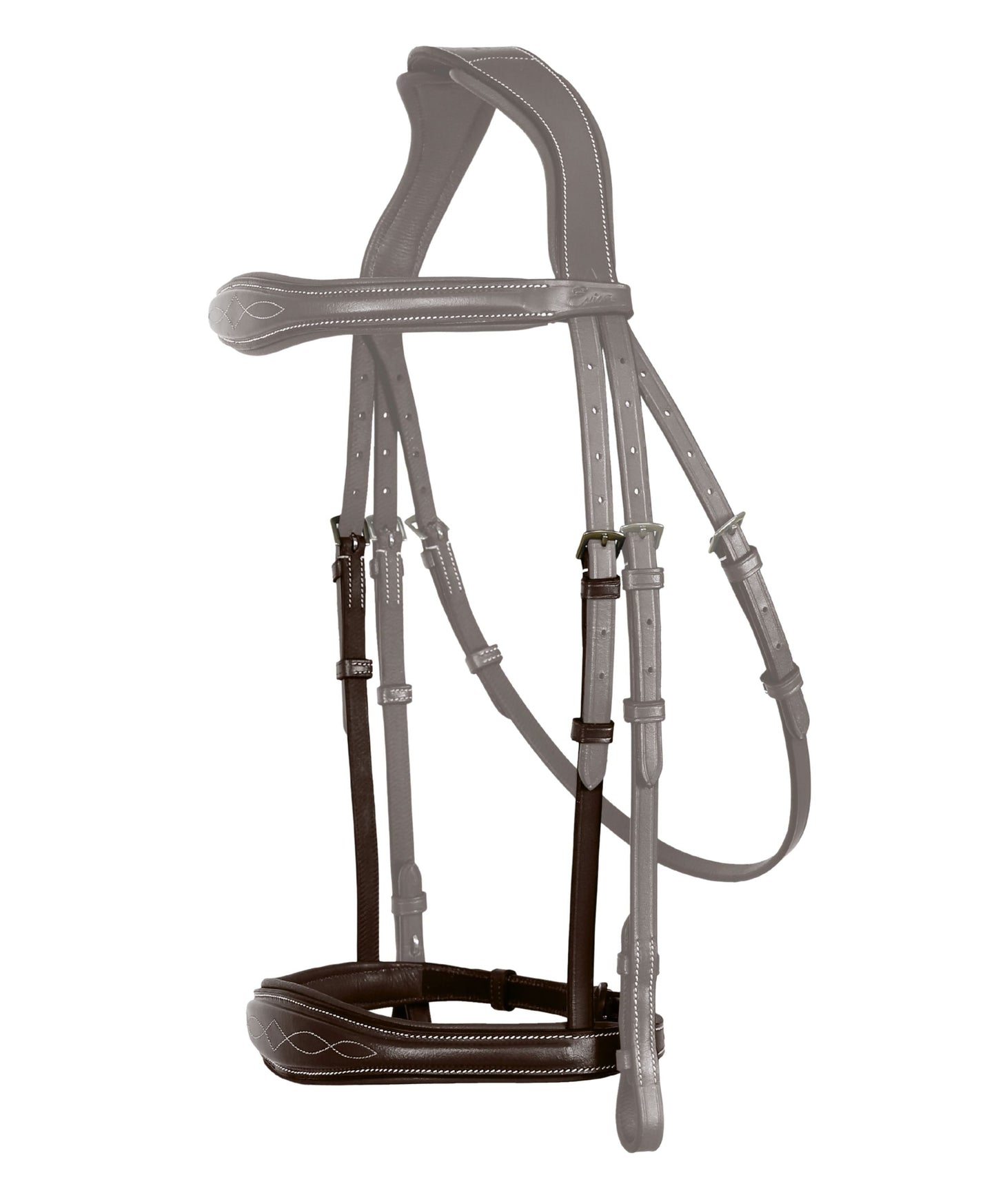 Bridles & Reins Replacement Noseband of ExionPro 'Perseus' Anatomical Jumping Bridle without Flash