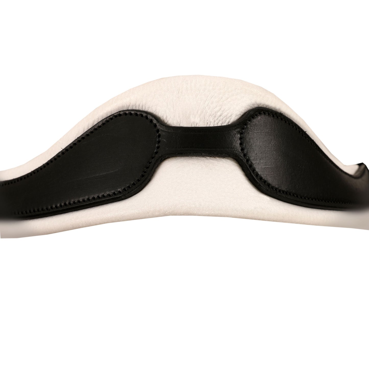 Bridles & Reins ExionPro Dressage Anti-Pressure Raised Comfort White Padded Clear Bling Bridle