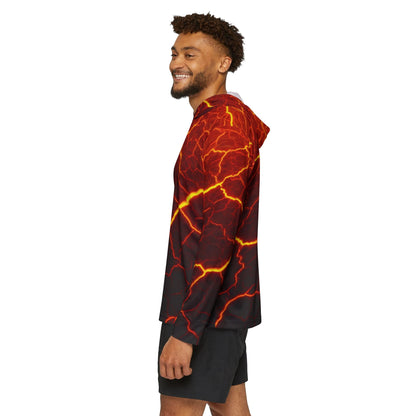 Texas Rigged Tees Molten Magma — Unisex Fishing Pullover Hoodie (SPF 50+)