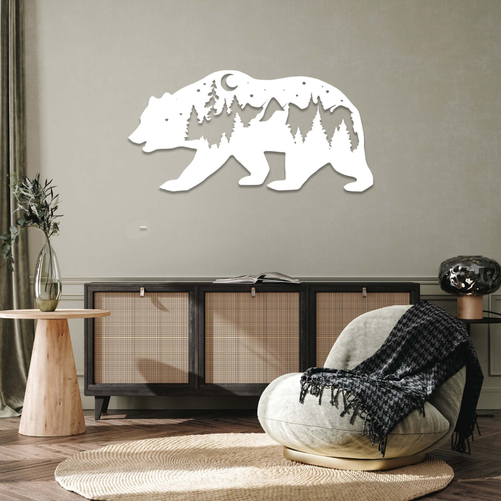 MetalPlex - Bear - Metal Wall Art