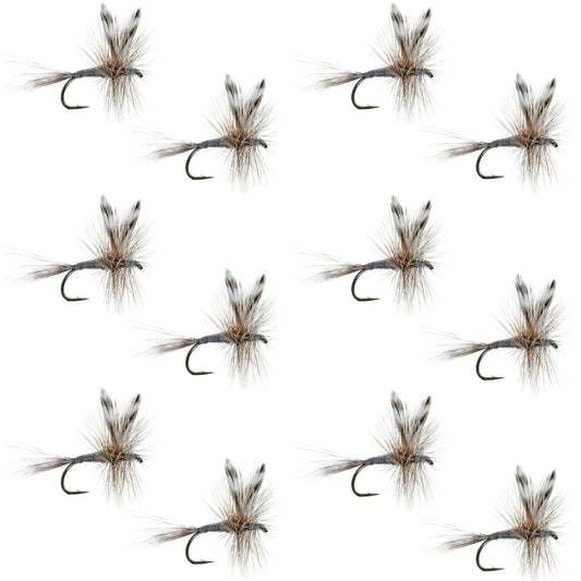 The Fly Fishing Place Adams Classic Dry Fly - 1 Dozen Flies Hook Size 20