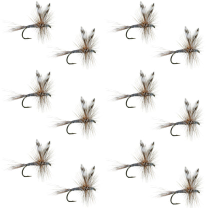The Fly Fishing Place Adams Classic Dry Fly - 1 Dozen Flies Hook Size 18