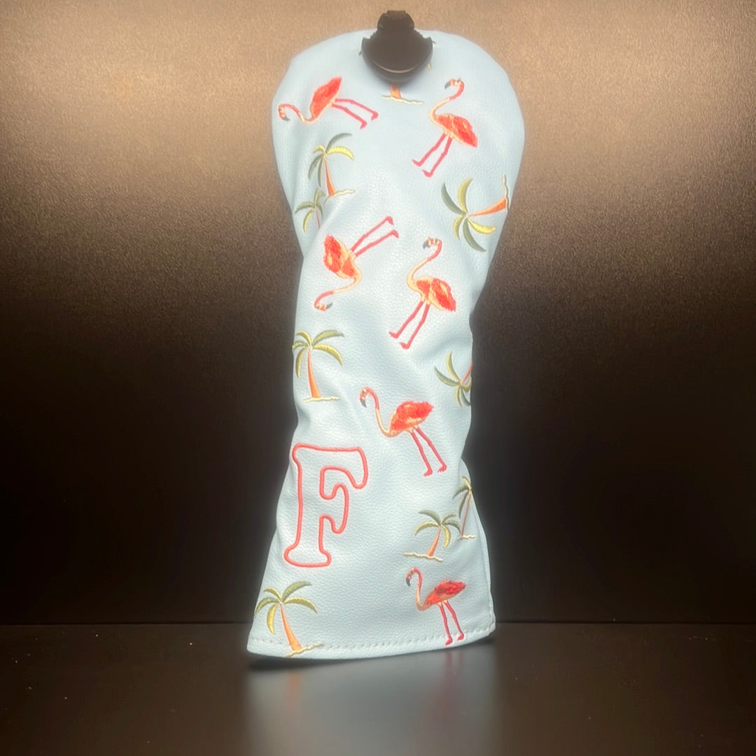 ParWestGolf Flamingos & Palm Trees Headcover
