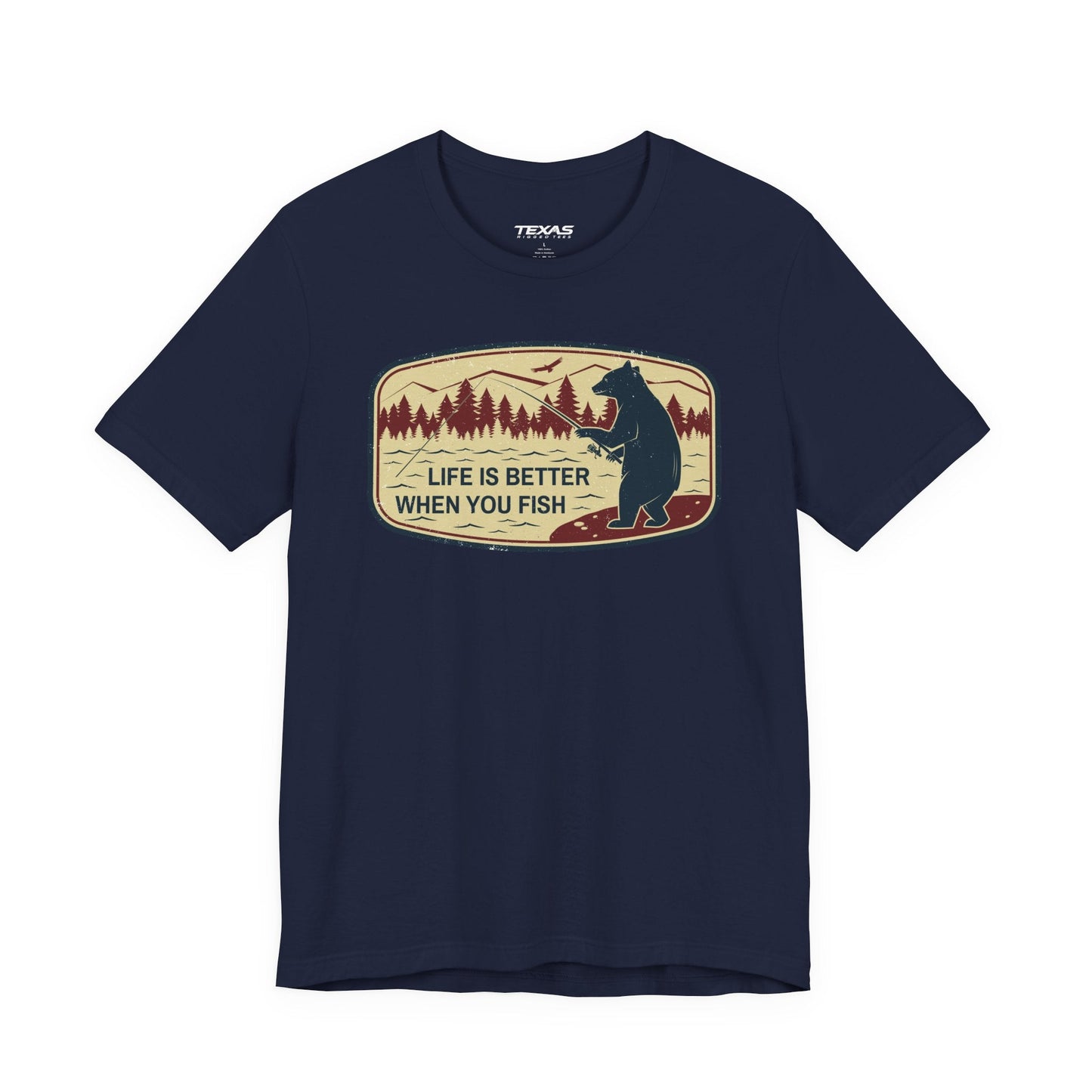 Texas Rigged Tees Life Is Better When You Fish — Unisex Cotton Tee