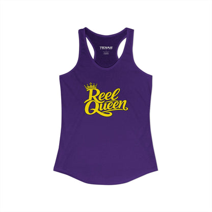 Texas Rigged Tees Reel Queen — Women’s Racerback Tank
