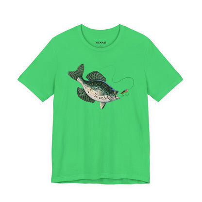 Texas Rigged Tees Crappie — Unisex Cotton Tee