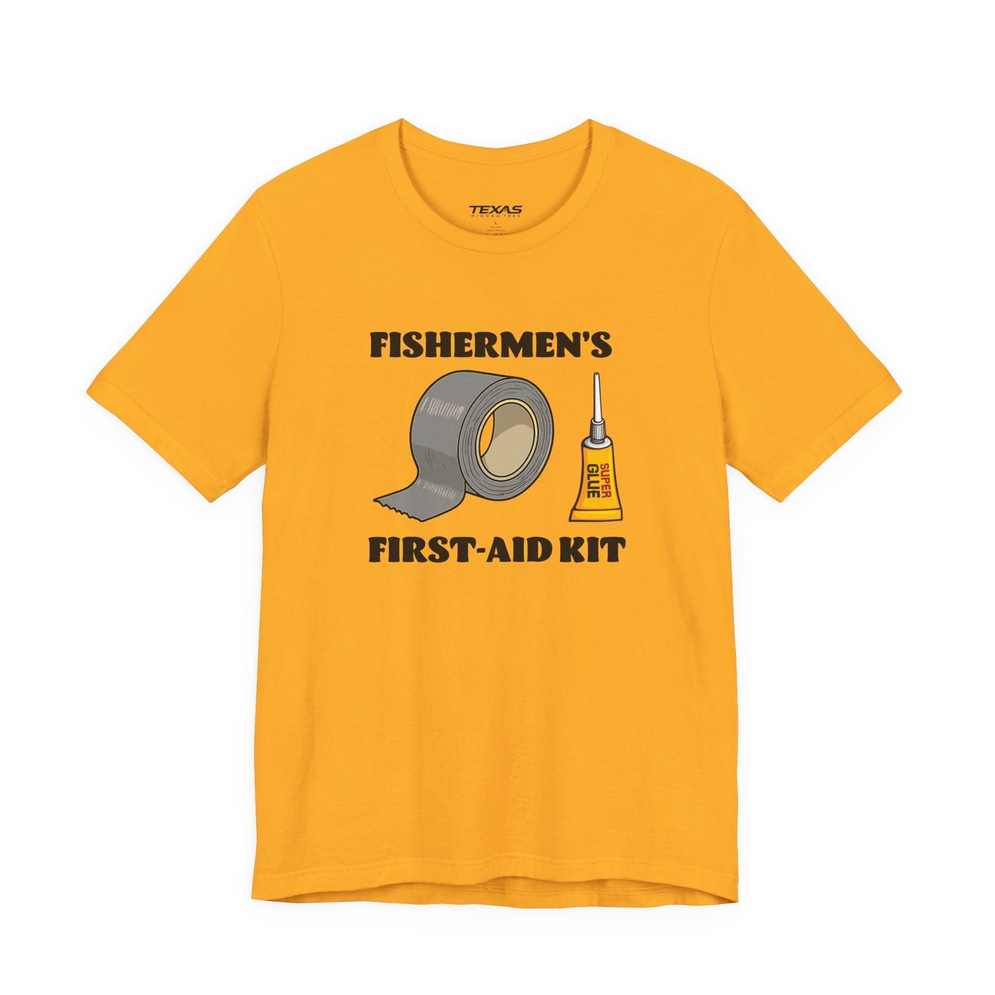 Texas Rigged Tees Fishermen’s First-Aid Kit — Unisex Cotton Tee