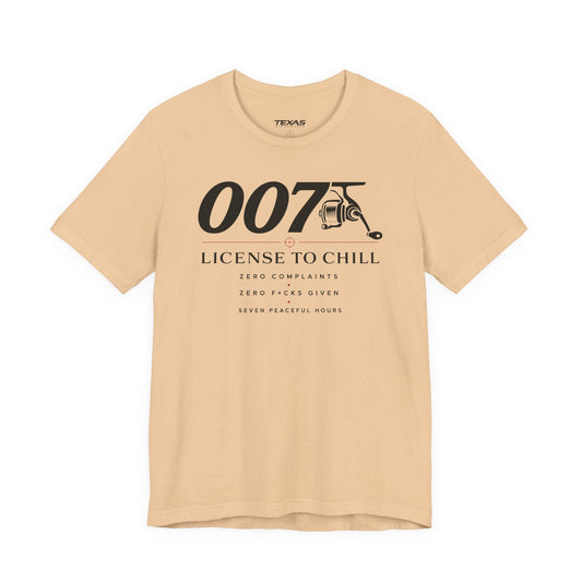 Texas Rigged Tees License to Chill — Unisex Cotton Tee