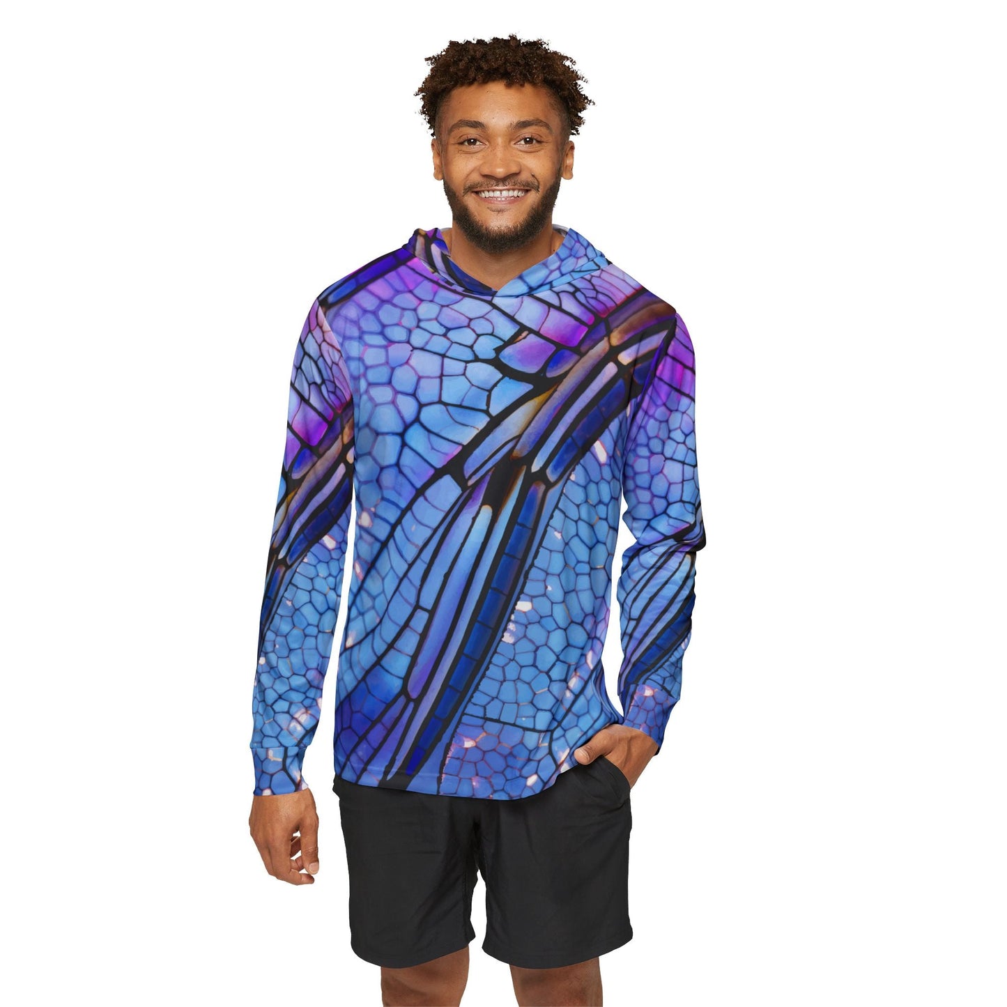 Texas Rigged Tees Dragon Fly — Unisex Fishing Pullover Hoodie (SPF 50+)