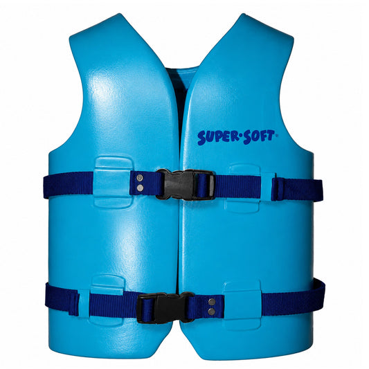 TRC Recreation Super Soft Medium Child Life Jacket Swim Safety Vest, Marina Blue