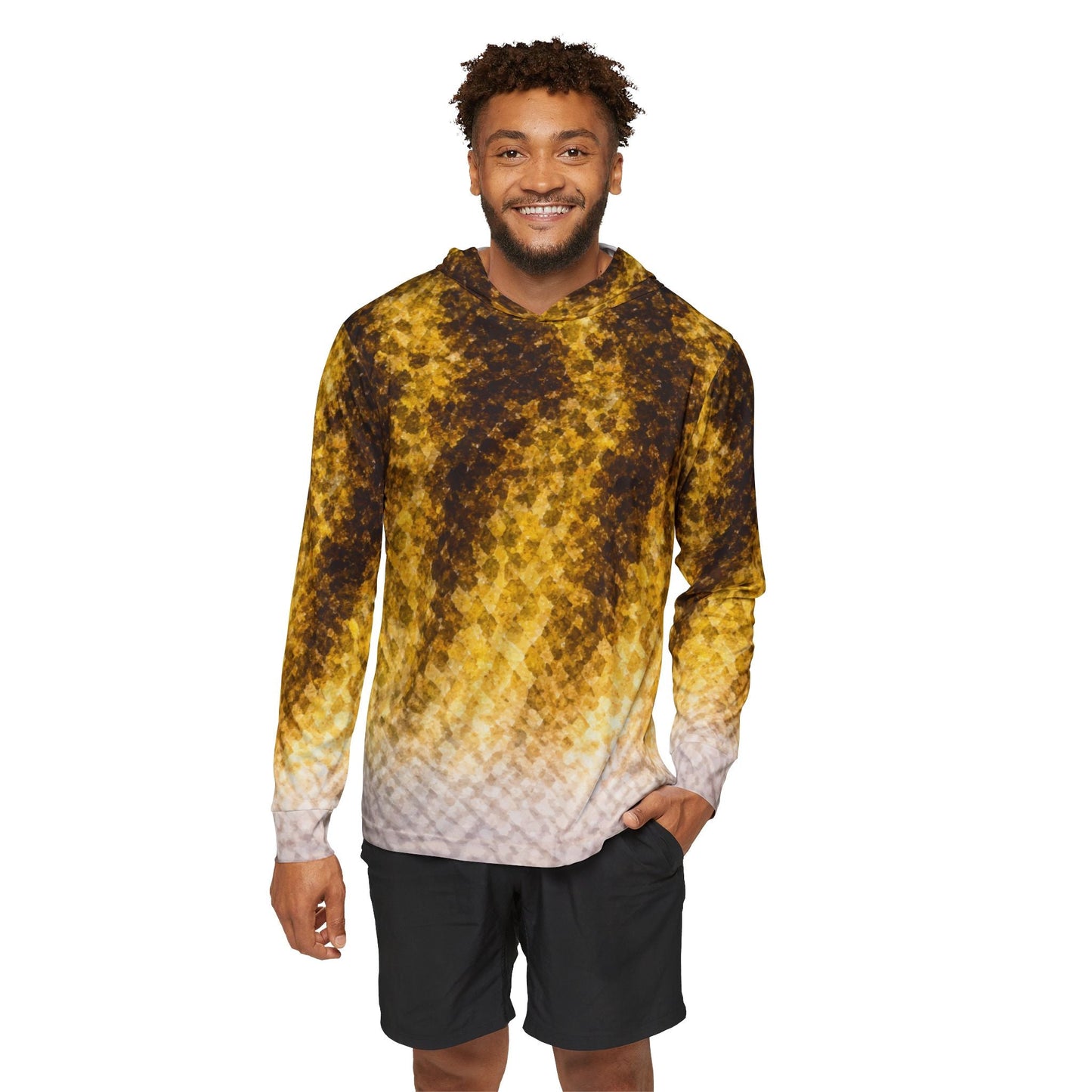 Texas Rigged Tees Smallmouth Bass — Unisex Fishing Pullover Hoodie (SPF 50+)