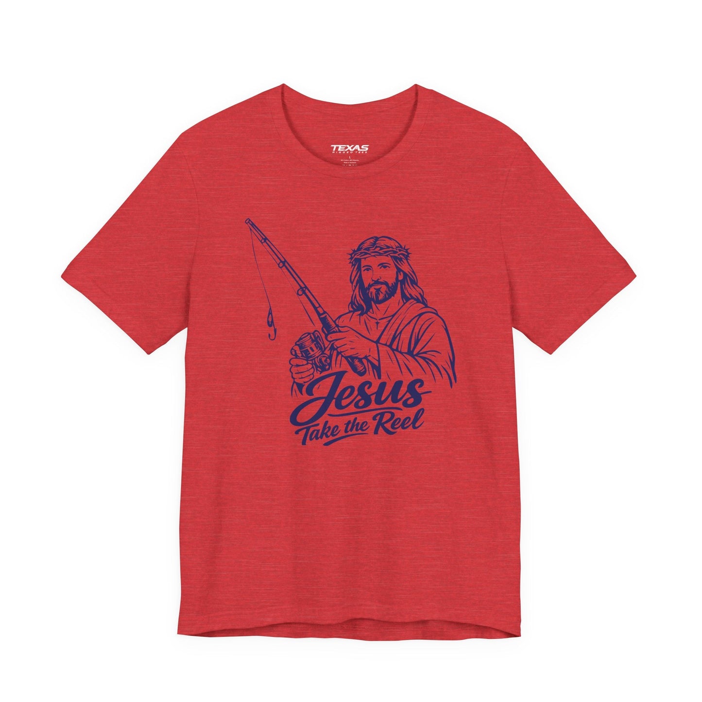 Texas Rigged Tees Jesus Take the Reel — Unisex Cotton Tee