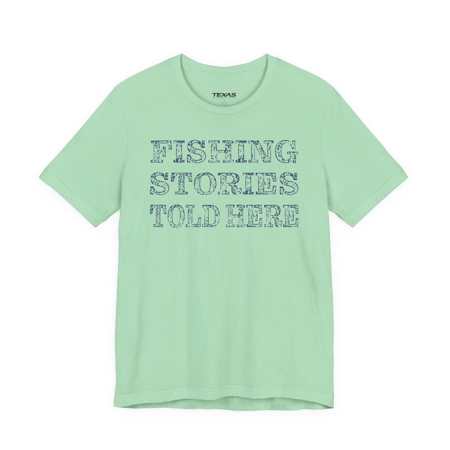 Texas Rigged Tees Fishing Stories Told Here — Unisex Cotton Tee
