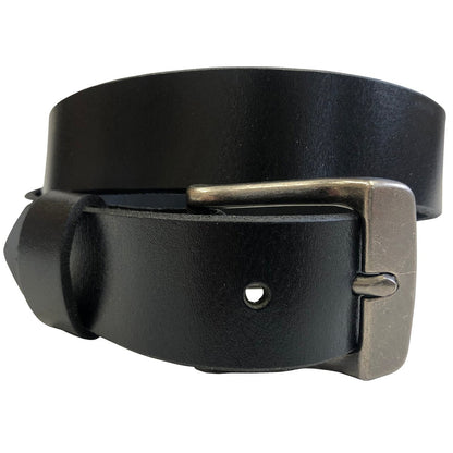 1.25"(32mm) Black Bridle Leather Belt Handmade in Canada by Zelikovitz - Angler's Pro Tackle & Outdoors