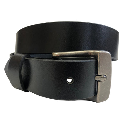 1.25"(32mm) Black Full Grain Leather Belt Handmade in Canada by Zelikovitz - Angler's Pro Tackle & Outdoors