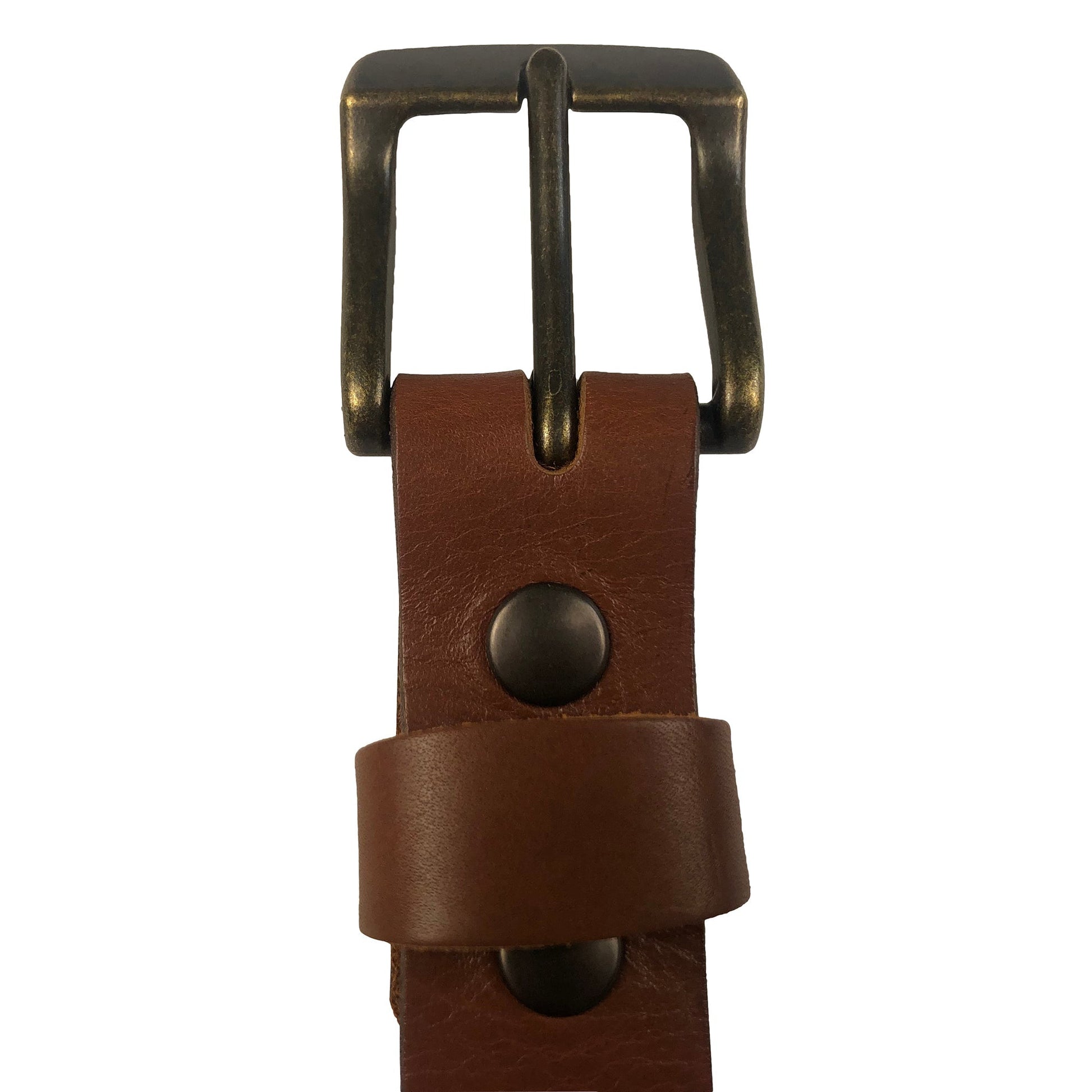 1.25"(32mm) Brown Bridle Leather Belt Handmade in Canada by Zelikovitz - Angler's Pro Tackle & Outdoors