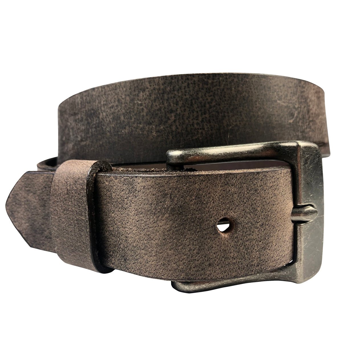 1.25"(32mm) Crazy Horse Solid Buffalo Leather Belt Handmade in Canada by Zelikovitz - Angler's Pro Tackle & Outdoors