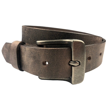 1.25"(32mm) Crazy Horse Solid Buffalo Leather Belt Handmade in Canada by Zelikovitz - Angler's Pro Tackle & Outdoors