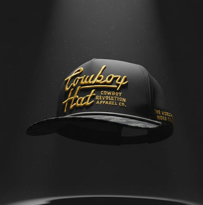 Cowboy Revolution Atakapa Flatline - NOLA Black “Cowboy Hat”