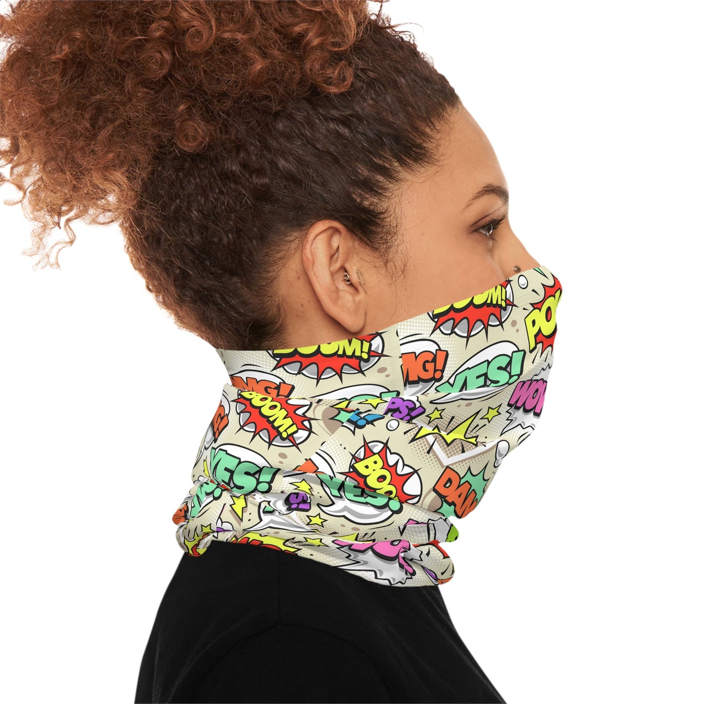 Texas Rigged Tees Comic Pop Art — Unisex Neck Gaiter (SPF 50+)