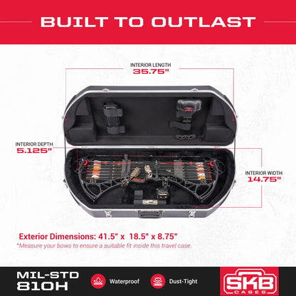 SKB Cases Hunter Series 2SKB-4117 ABS Hard Plastic Exterior Bow Crossbow Case