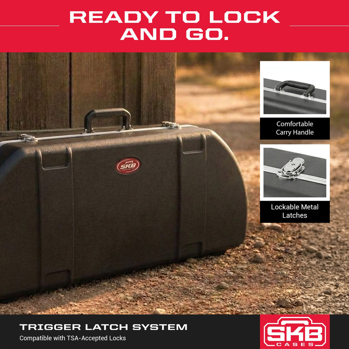SKB Cases Hunter Series 2SKB-4117 ABS Hard Plastic Exterior Bow Crossbow Case