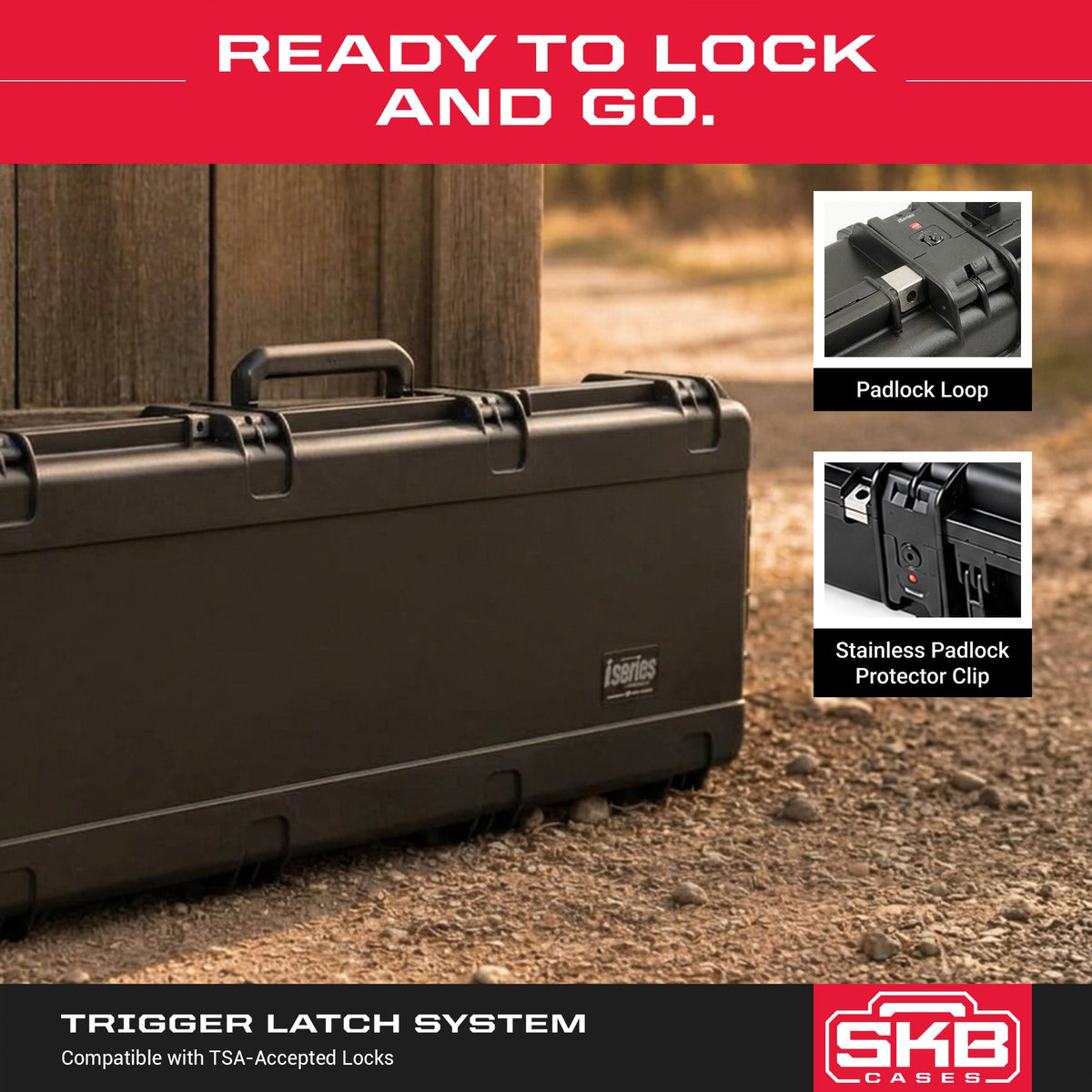 SKB Cases iSeries 4214 Hard Plastic Injection Molded Parallel Limb Bow Case