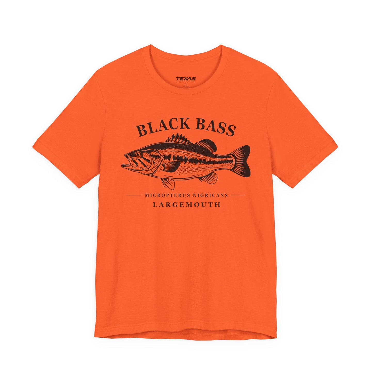 Texas Rigged Tees Black Bass — Unisex Cotton Tee