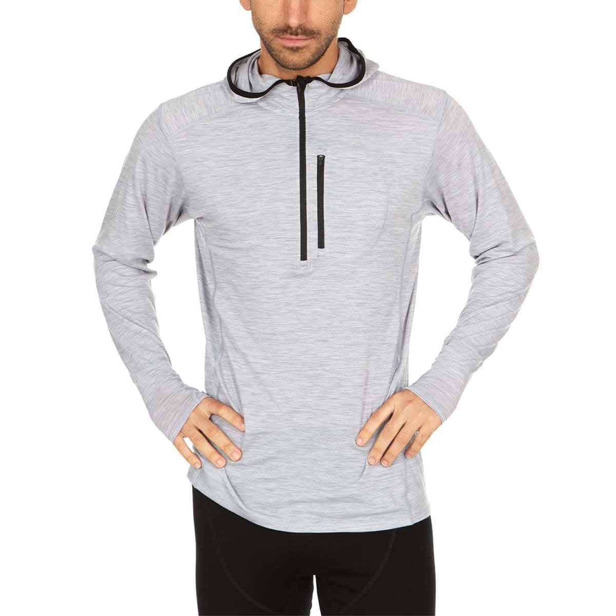 Minus33 Micro Weight - Men's Wool 1/4 Zip Sun Hoodie Woolverino
