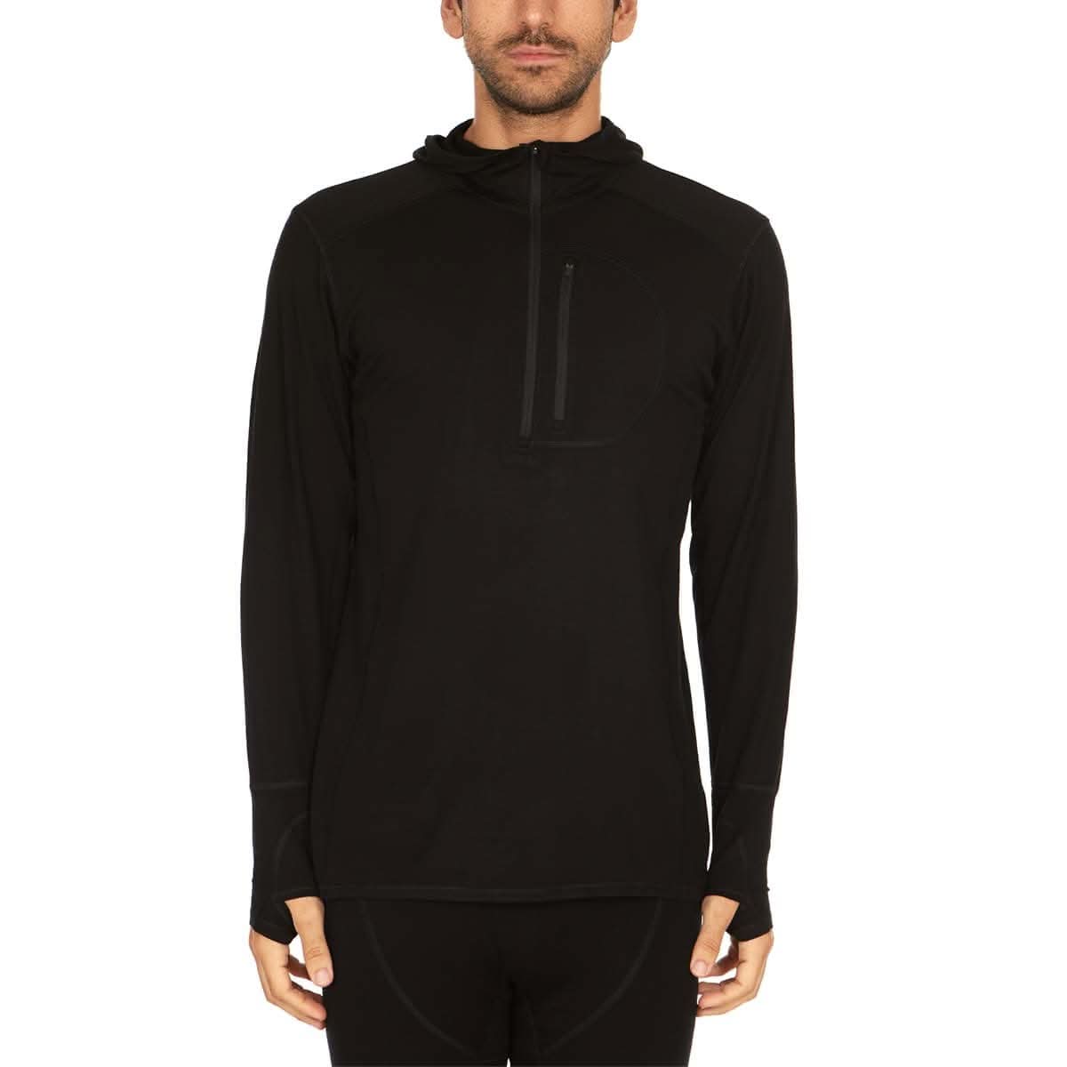 Minus33 Micro Weight - Men's Wool 1/4 Zip Sun Hoodie Woolverino