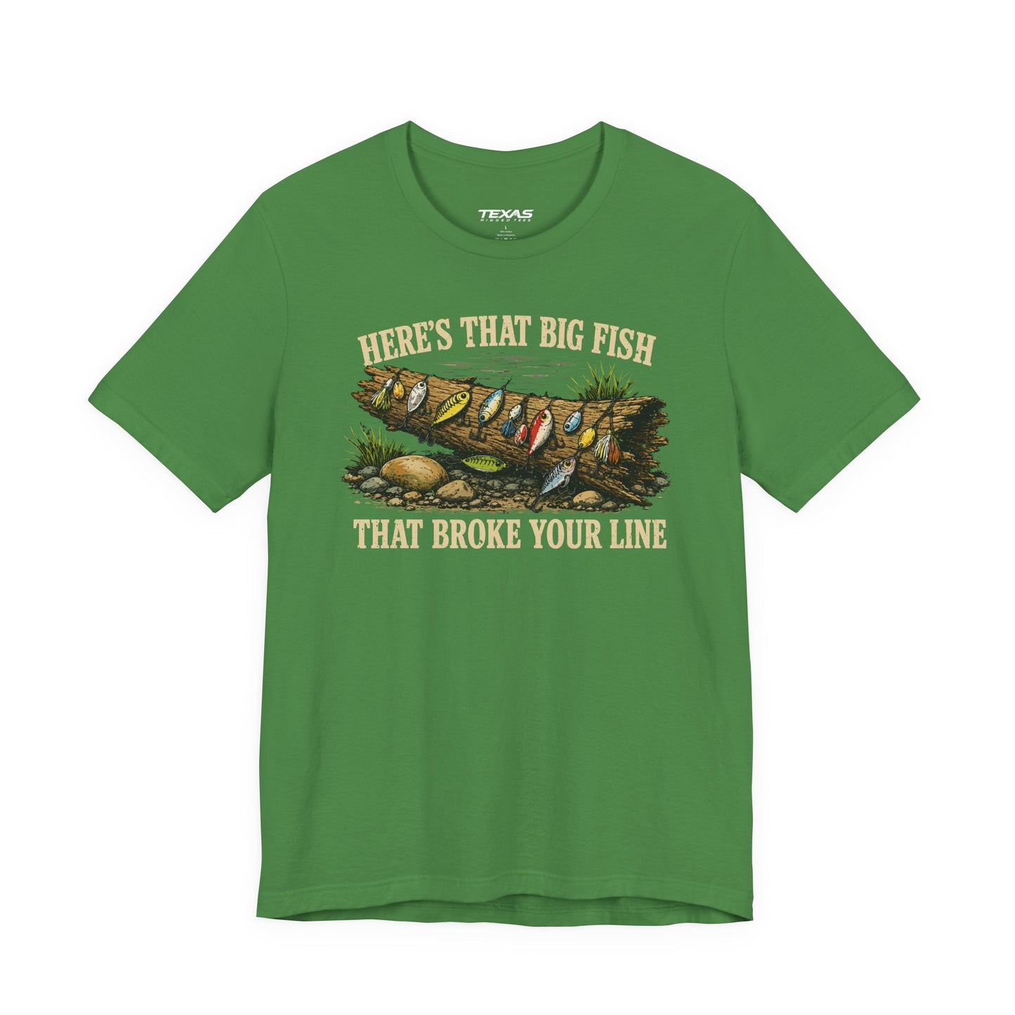 Texas Rigged Tees Here’s That Big Fish That Broke Your Line — Unisex Cotton Tee