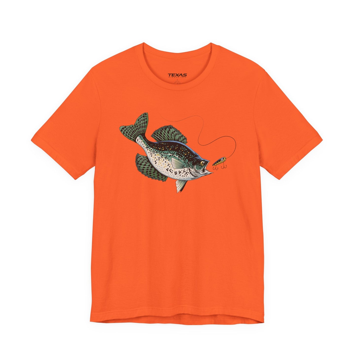 Texas Rigged Tees Crappie — Unisex Cotton Tee