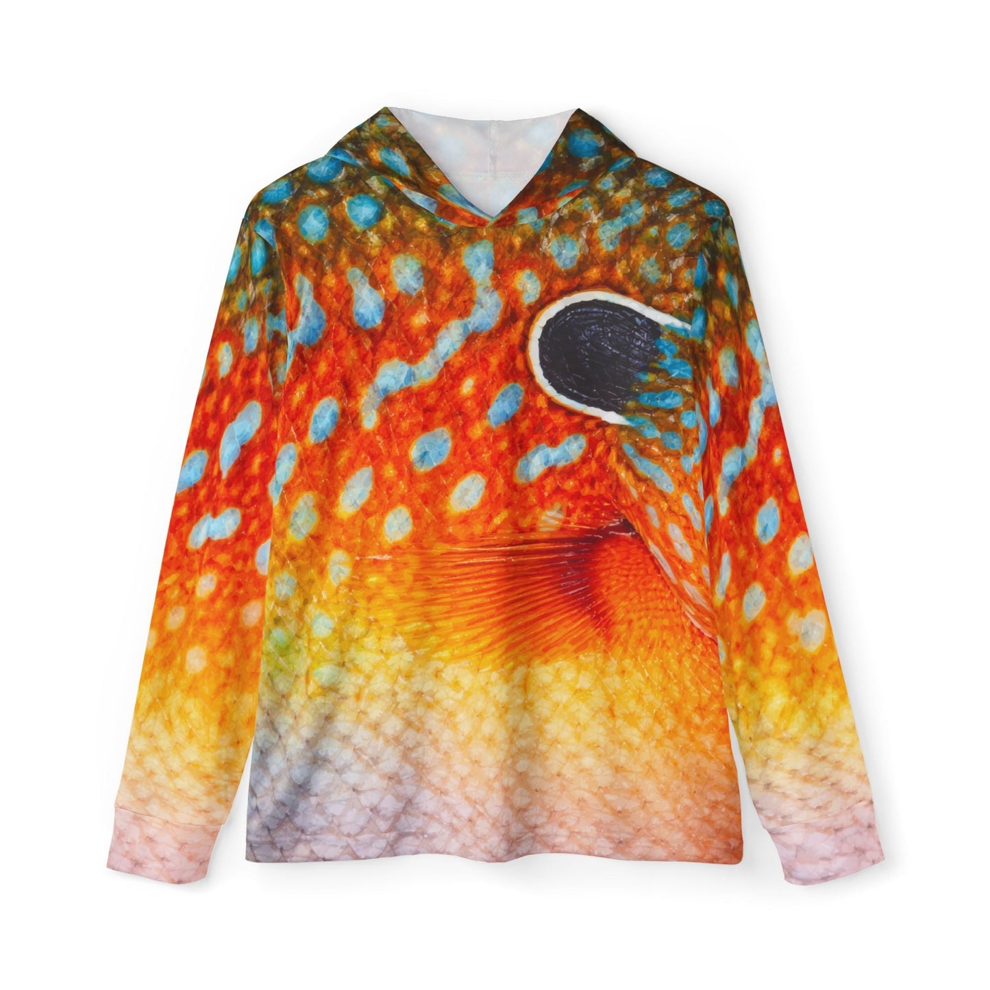 Texas Rigged Tees Longear Sunfish — Unisex Fishing Pullover Hoodie (SPF 50+)