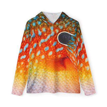 Texas Rigged Tees Longear Sunfish — Unisex Fishing Pullover Hoodie (SPF 50+)