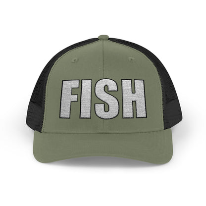 Texas Rigged Tees FISH — Embroidered Baseball Cap