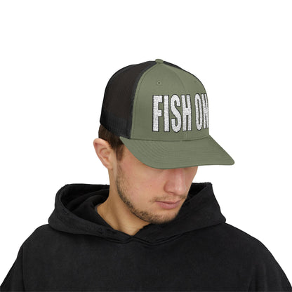 Texas Rigged Tees FISH ON — Embroidered Baseball Cap