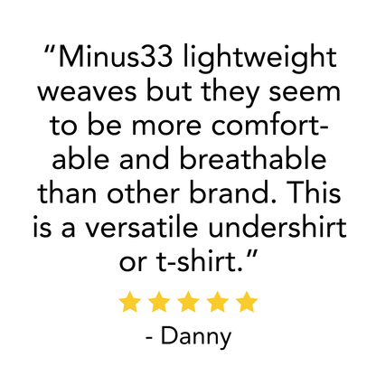 Minus33 Micro Weight - Men's Wool V-Neck T-Shirt Woolverino
