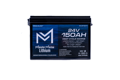 Monster Marine Lithium 24v 150ah Lithium Marine Trolling Motor Battery "IRON CLAW" - Bluetooth
