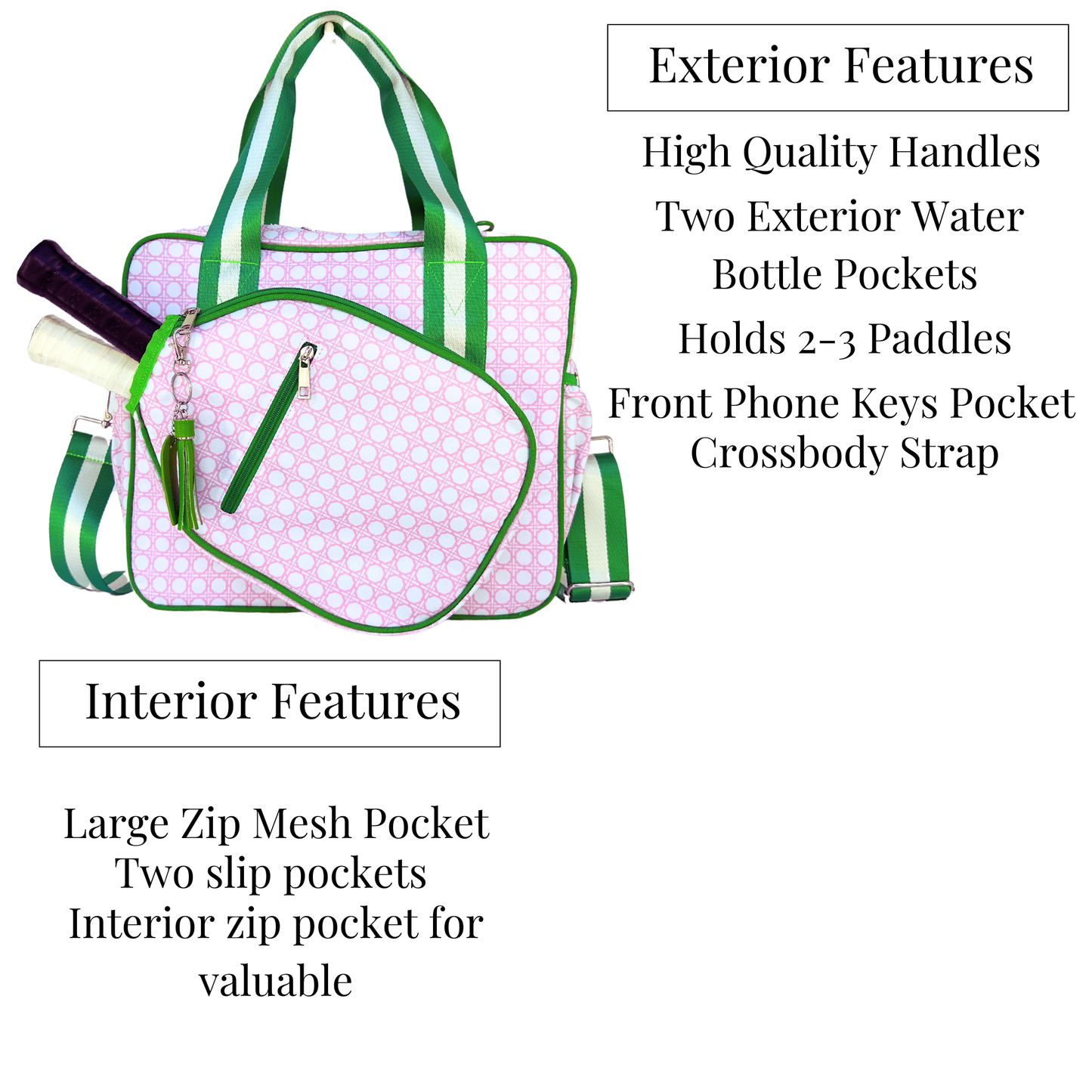 Queen of the Court Prepster Pickleball Bag