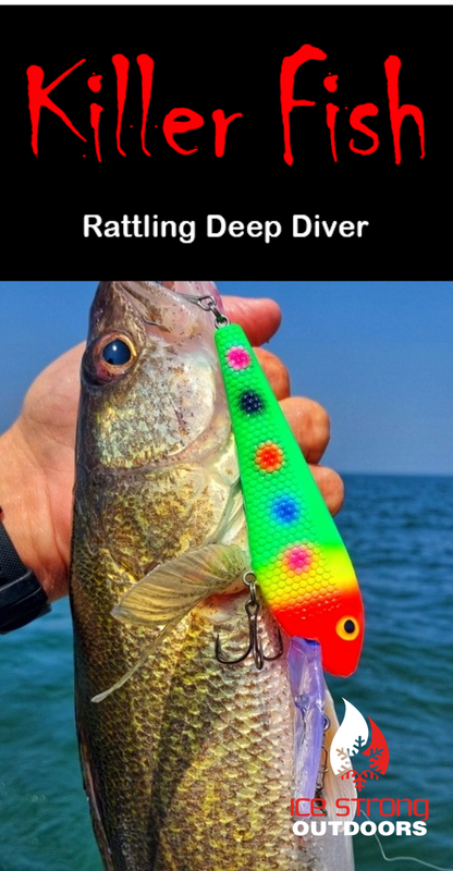 Ice Strong Outdoors - Killer Fish - Rattling DEEP Diver UV