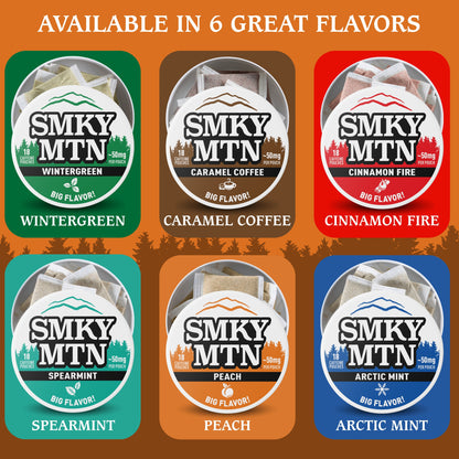 Smokey Mountain Peach Caffeine Pouches